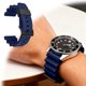 thumbnail image 2 of 22 mm, adecuado para precisión SKX007 Anillo metálico de tortuga Correa de reloj de goma con anillo de acero de silicona en relieve, 2 of 5