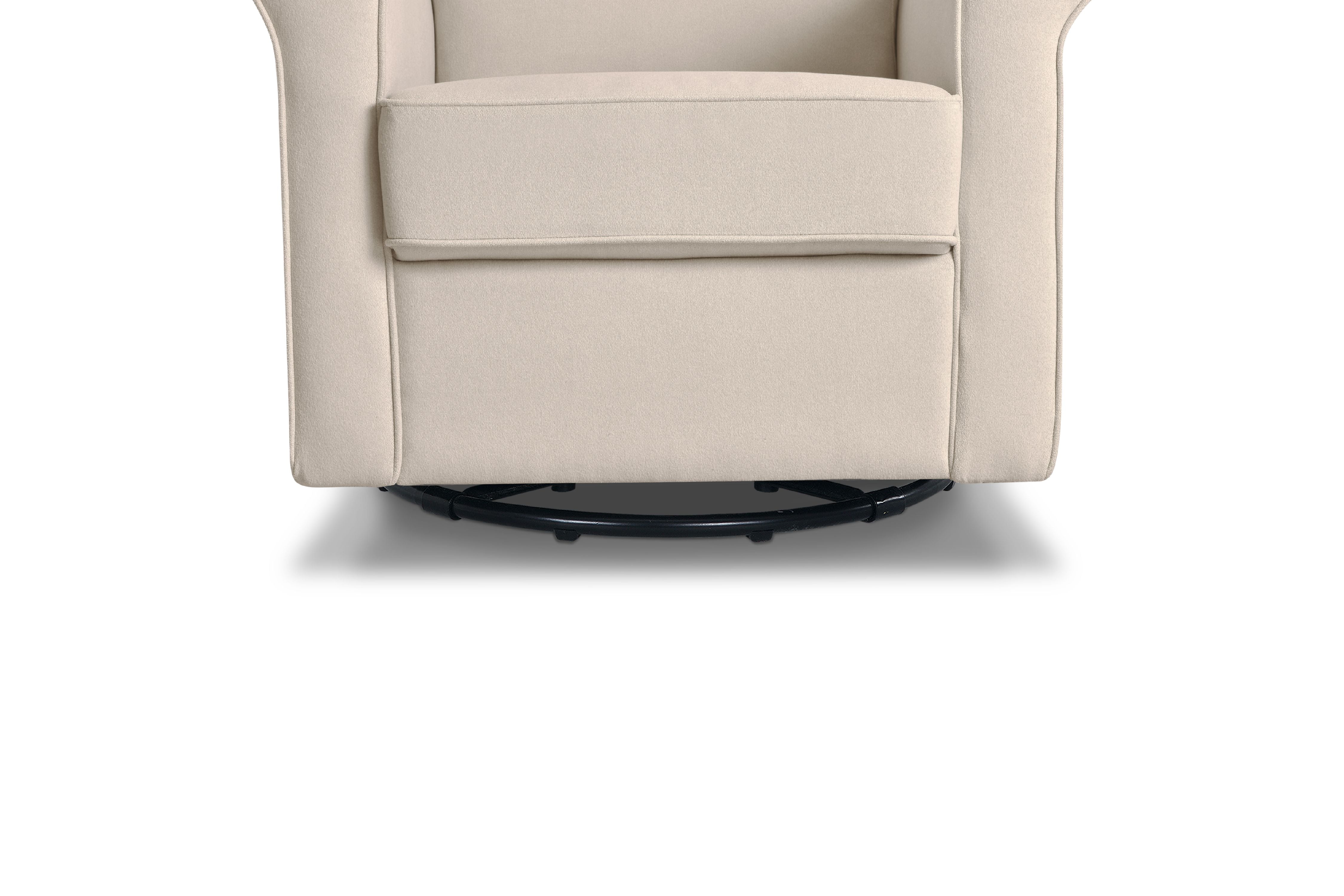 DaVinci Maya Swivel Glider and Ottoman in Cotton Weave Walmart