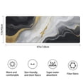 thumbnail image 3 of Black White Gold Marble Pattern Bathroom Rugs Mat,Non Slip Microfiber Bathroom Rug,Rubber Backing,Soft Bathroom Mats for Bathroom Floor,Tub and Shower,47x17in(120x43cm), 3 of 5