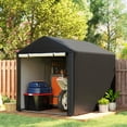 thumbnail image 2 of Outsunny Tente de Rangement, Remise Extérieure Portable avec Grande Porte, Noir, 2 of 10