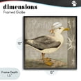thumbnail image 4 of Stupell Industries Traditional Rustic Little Seagull Black Framed Giclee Art, 12 x 12, by Suzanne Nicoll, 4 of 8