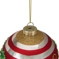 thumbnail image 3 of Northlight 4" Red Glittered Holly Berries Glass Christmas Ornament, 3 of 4
