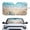Beach Starfish, variant on Uorisanigo Brown Leopard Car Sun Visor Foldable Car Windshield Sun Shade Sun Shade for UV Protection Auto Interior Protector Easy Installation Fit Most Cars, Truck, Suv, or Van
