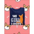 thumbnail image 3 of This Girl Loves Her Welsh Corgi. Sweatshirt Women -Image by Shutterstock, Female Small, 3 of 4