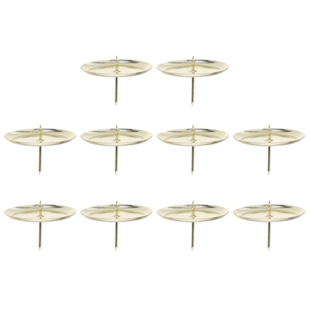 10 piezas soporte de vela de hierro PENGJTMXG Decoración de mesa de boda