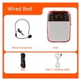 thumbnail image 2 of Wireless Megaphone Portable Voice Amplifier Teacher Guide Microphone Speaker 5W Support TF Card U Disk MP3 Player ,No Screeching Distortion, 2 of 7