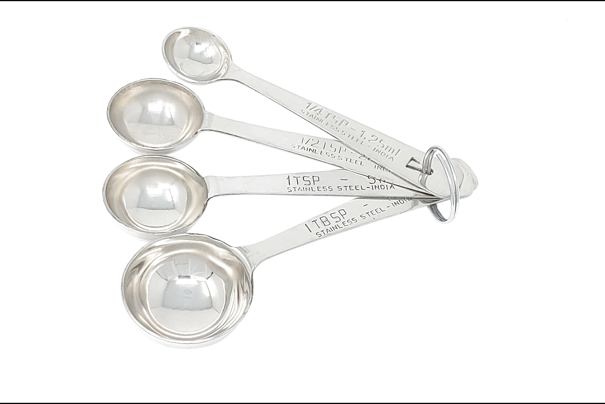 HUBERT® Stainless Steel Measuring Spoon Set with Long Wire Handles
