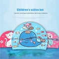thumbnail image 2 of relayinert Children Waterproof Swimming Caps Animal Cartoon Printed Kids Elastic Swim Bathing Hat Ear Protection Water Sport Device Dolphin 1Set, 2 of 6