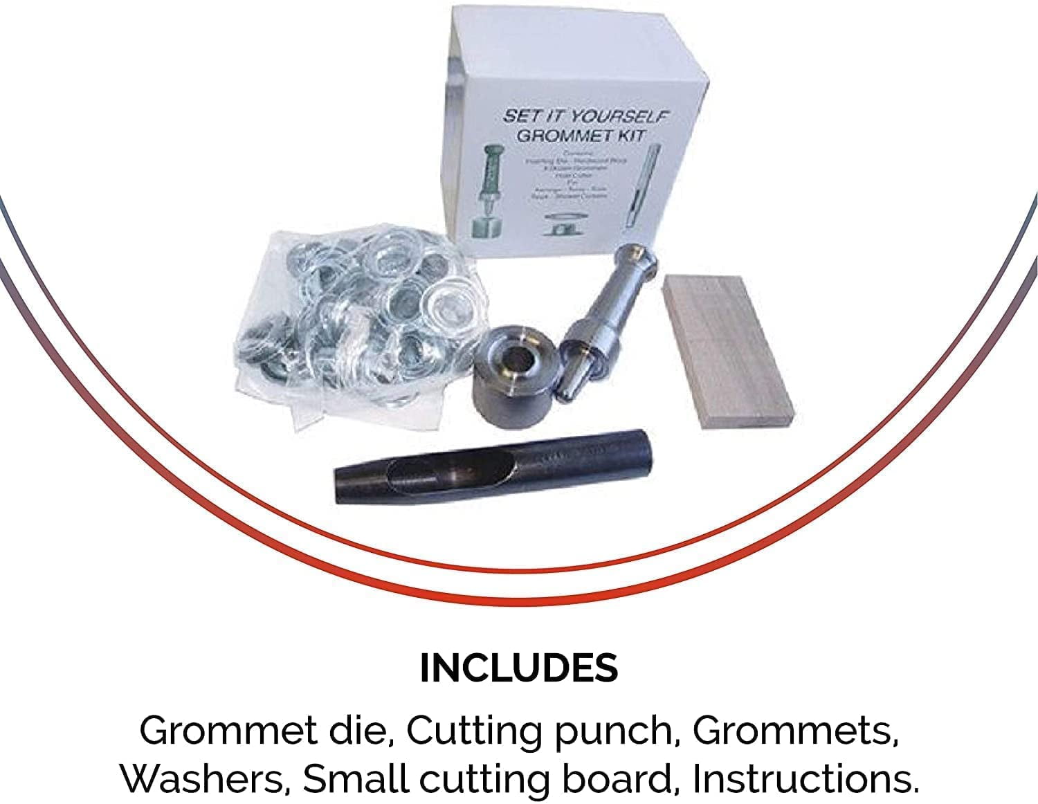 #2 (3/8 Hole) Nickel 36 Grommets per Box Grommet Kits - Nickel Finish | by Tarps Now