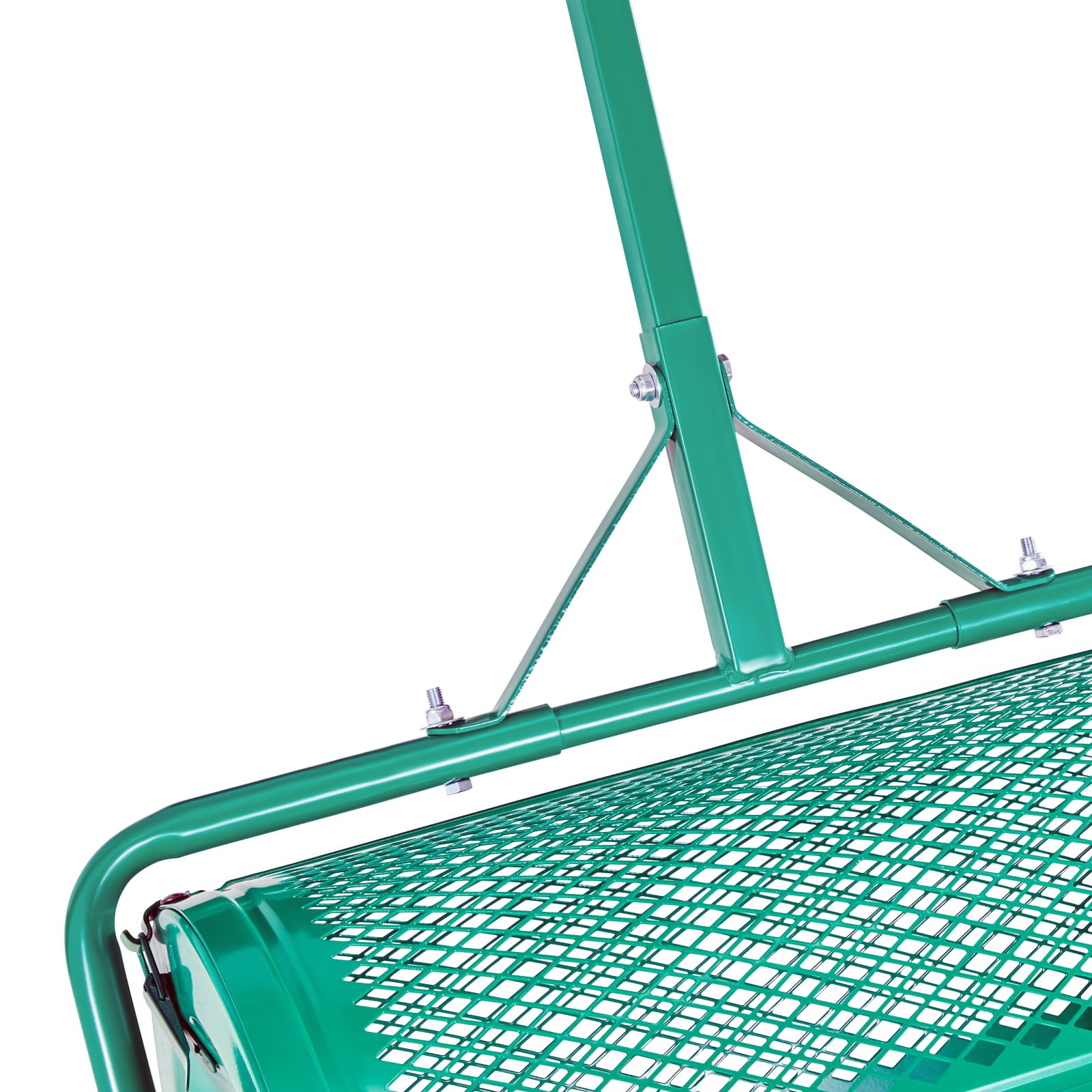 24 in Compost Spreader Push or Tow, 4 Heights, Heavy Duty Seeding Tool