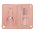 thumbnail image 2 of Nail Clipper Set Stainless Steel Multifunctional Portable Manicure Tool Set for Home Shop Travel Pink, 2 of 5