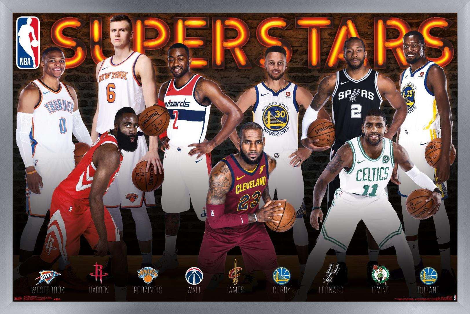 NBA League Superstars 17 Poster