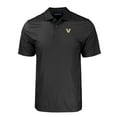 thumbnail image 2 of Men's Cutter & Buck Black Vanderbilt Commodores Pike Eco Tonal Geo Print Stretch Recycled Polo, 2 of 3