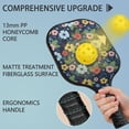 thumbnail image 4 of Pickleball Paddles Set,Pioneer Flower Floral Print Pattern Fiberglass Surface Pickleball Racket Set with 2 Indoor Outdoor Pickleball Balls and Pickleball Bag,Pickle-ball Equipment, 4 of 6