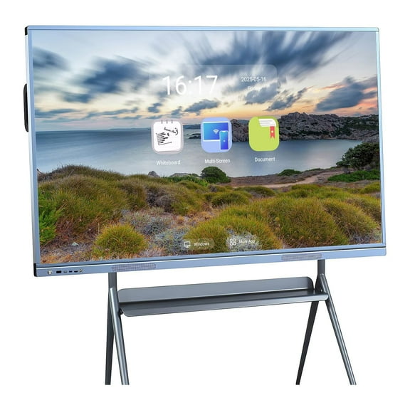 BELNET Touch Screen Board, 4K UHD Digital Electronic All-In-One Computer Touch Whiteboard and Screen Mirroring, 55 Inch Built-In Camera Player for Advertisin multi-touch Smart TVs