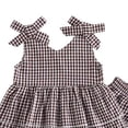 thumbnail image 4 of Amidoa Girls 2 Piece Outfits Summer Clothes Cotton Tank Top Solid Color T-Shirt and Casual Shorts Kids Clothing Sets,Coffee Size 4T, 4 of 5