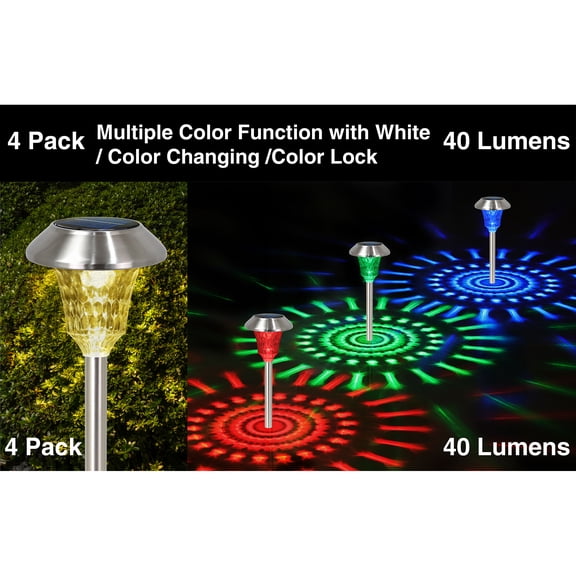 Solar LED Pathway Light- Silver