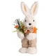 thumbnail image 2 of Conejito de Pascua de peluche, juguete para decoración de habitación, figura de pie, hecho a mano, suave niño conejo, 2 of 9