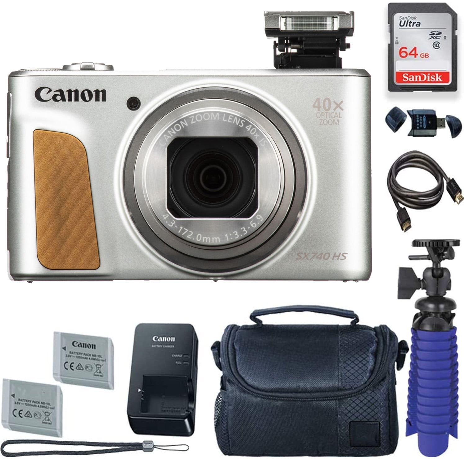 Canon PowerShot SX740 HS シルバー Canon PowerShot SX740 HS Digital Camera (Silver) | Bedfords.com