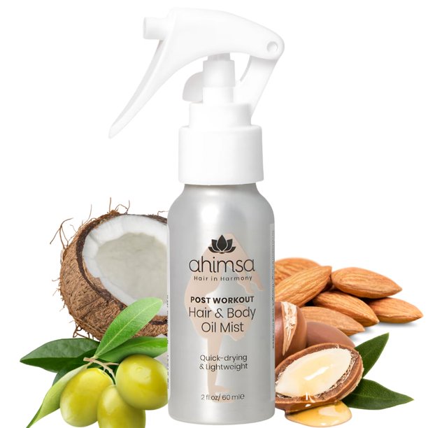 Spray de aceite corporal seco para mujeres - Aceite corporal después de la ducha Hidratante en spray para piel seca de Ahimsa