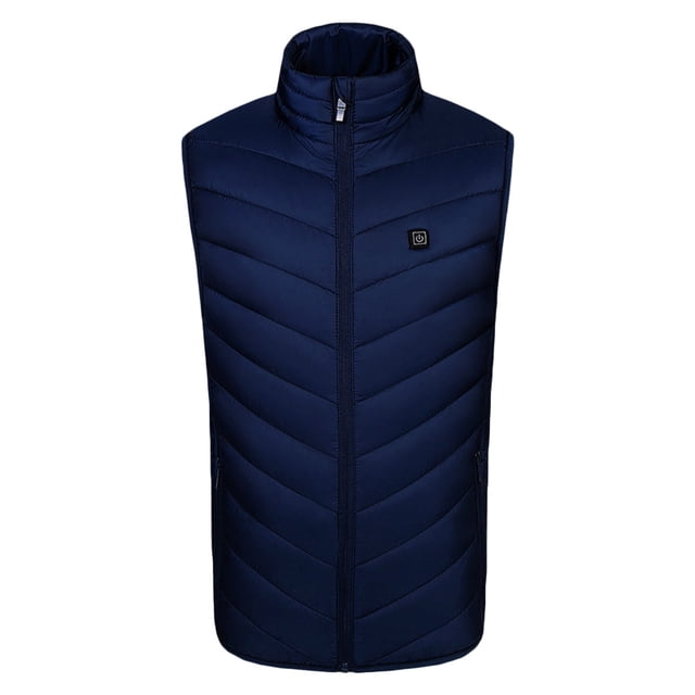 EGNMCR Tank Tops Men Unisex Casual Zipper Single Control Eight Heat Heating USB Charging