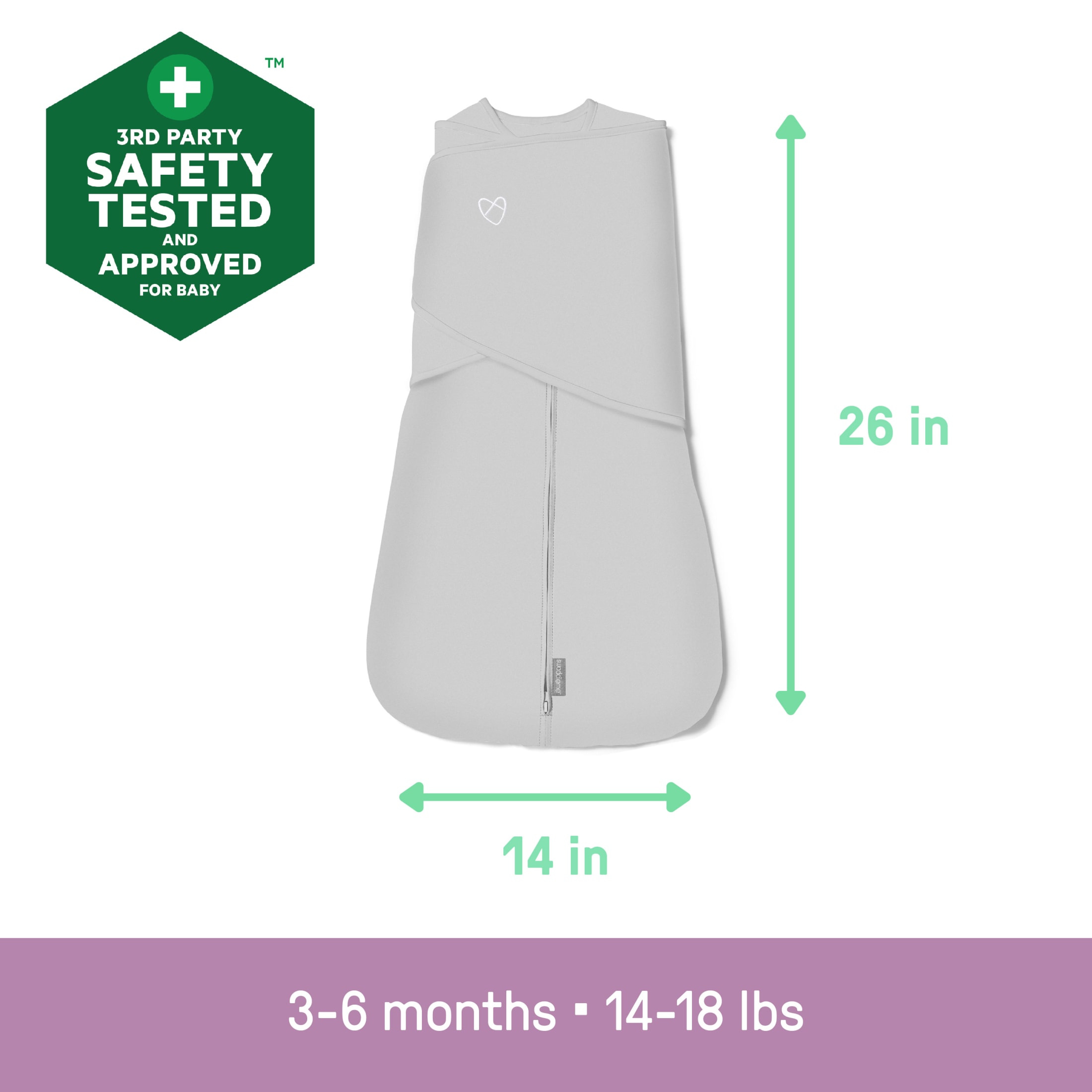 Ingenuity SwaddleMe Arms Free Convertible Swaddle 3-6M photo 5