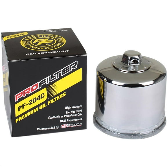 Pro Filter PF-204C Premium Oil Filter - Chrome
