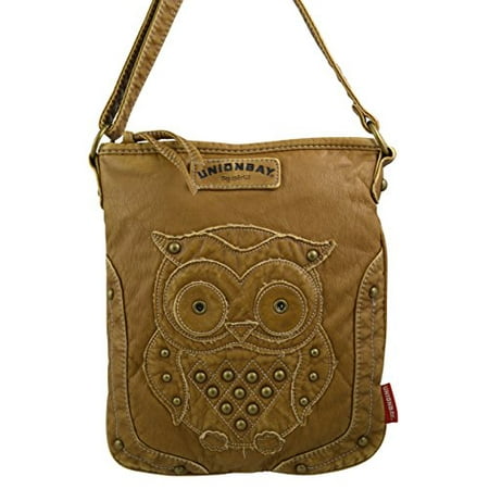 Unionbay Women S Faux Leather Aztec Crossbody Bag With Unionbay Women S Faux Leather Aztec Crossbody Bag With Owl Patch Taupe Chic Look
