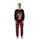 thumbnail image 2 of Conjunto de pijamas familiares a juego: camisetas de manga larga con estampado de renos navideños y pantalones a cuadros (2 piezas). Pijama familiar., 2 of 10