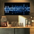 thumbnail image 1 of Glowing City at Midnight - Cityscape Photo Canvas Print, 1 of 3