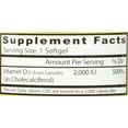 Healthy Origins Vitamin D3 2,000 IU (NonGMO, Bone Support, Immune