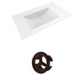 thumbnail image 1 of American Imaginations 25-in. W 3H8-in. Ceramic Top Set In White Color - Overflow Drain Incl. AI-20881, 1 of 1
