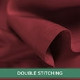 thumbnail image 3 of PURE BAMBOO Sheets Twin Size Bed Sheet 3 Piece Set, Genuine 100% Organic Bamboo Viscose, Luxuriously Soft & Cooling, Double Stitching, 16" Deep Pockets (Twin, Merlot), 3 of 8