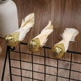 thumbnail image 5 of 24 Pcs Artificial Christmas Glitter Birds Simulation Birds Feather Mini Bird Decorative Fake Birds for Christmas Tree Craft Home Ornaments Garden Wedding Decoration (Gold), 5 of 6