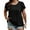 85# Black, variant on Womens Tops Plus Size Short Sleeve Top Crew Neck Top Basic T Shirts for Women Casual Summer Clothes Beige Round Neck Winered XXXL