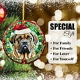 thumbnail image 6 of English Mastiff Dog Ornaments Ceramic For Christmas, Stained Glass Ornaments Ceramic Christmas 2025, 6 of 7