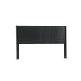 thumbnail image 6 of Noble House 64.4" Wood Headboard Only, Queen Size, Modern Farmhouse, Wall Mounted Fluted Panel, Black Woodgrain, 6 of 7