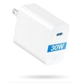 thumbnail image 1 of Cubo Cargador GaN De 30w Color Blanco  Compatible con Iphone, 1 of 3