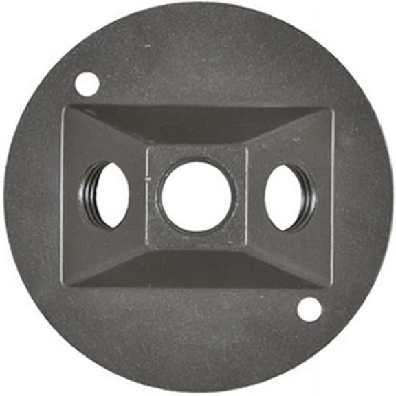 Hubbell Electrical RC-3-N-BR Round Lampholder Cover- Bronze