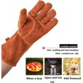 thumbnail image 5 of Guantes ignífugos resistentes a cortes para parrilla, guantes resistentes al calor, guantes de cocina seguros para cocinar, 34,5 CM, 5 of 5