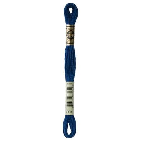 UPC: 0077540817122 | DMC 117-803 DMC Six Strand Embroidery Cotton 8. 7 Yards-Ul. Very Dk. Baby Blue-Between 311 and 312 – Pack of 12