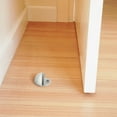 thumbnail image 3 of Dome Door Stop Wall Protectors with Rubber Stopper – White Floor Mounted Door Stoppers 5-Pack – Design House, 188334, 3 of 13