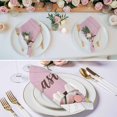thumbnail image 3 of Happy Easter Cloth Napkins, Colorful Spring Eggs Pink Wooden Washable and Reusable Dinner Napkins Set of 2, Table Napkin for Kitchen Party Birthday Wedding Hotel Housewarming 20"x20", 3 of 9