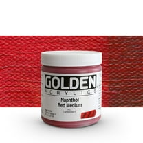 Golden Heavy Body Artist Acrylics - Naphthol Red Medium, 8 oz Jar