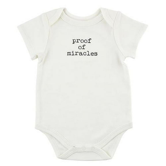 Stephan Baby 205225 Snap Shirt - Proof of Miracles - 0-6 Month