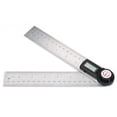 thumbnail image 1 of GemRed 2-in-1 Digital Angle Rule Goniometer Angle Gauge Stainless Steel Angle Finder Clinometer Digital Display Angle Ruler in 200mm Length, 1 of 9