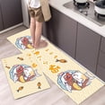 thumbnail image 3 of Alfombra de cocina antideslizante con estampado de dibujos animados, alfombra lavable para la entrada del hogar, alfombra para la puerta de la sala de estar, alfombra para el dormitorio, 3 of 5