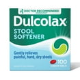 thumbnail image 4 of (2 pack) Dulcolax Stool Softener Laxative Liquid Gel Tablets for Gentle Constipation Relief 100ct, 4 of 14