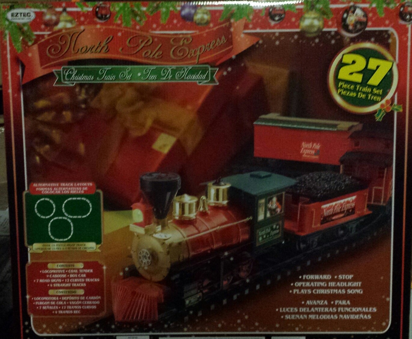 North Pole Express Christmas 27-Piece Train Set - Walmart.com