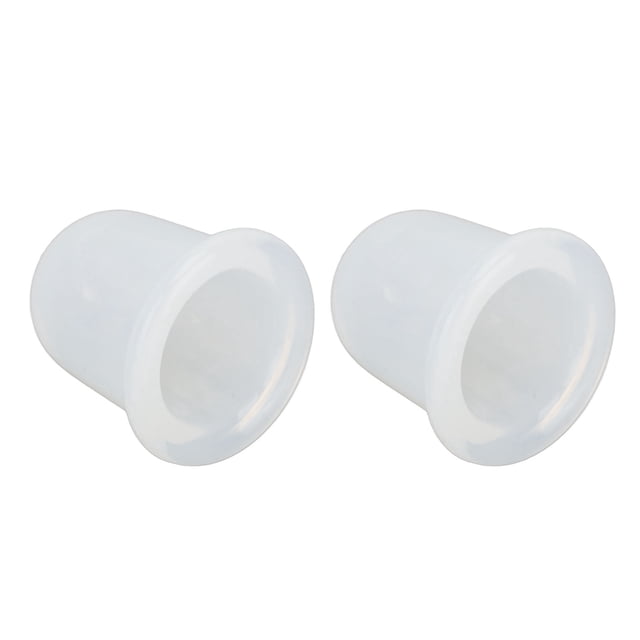 Juego De 2 Ventosas De Silicona Transparente Para Relajación Muscular, Terapia De Ventosas Para Masaje Facial Y Corporal